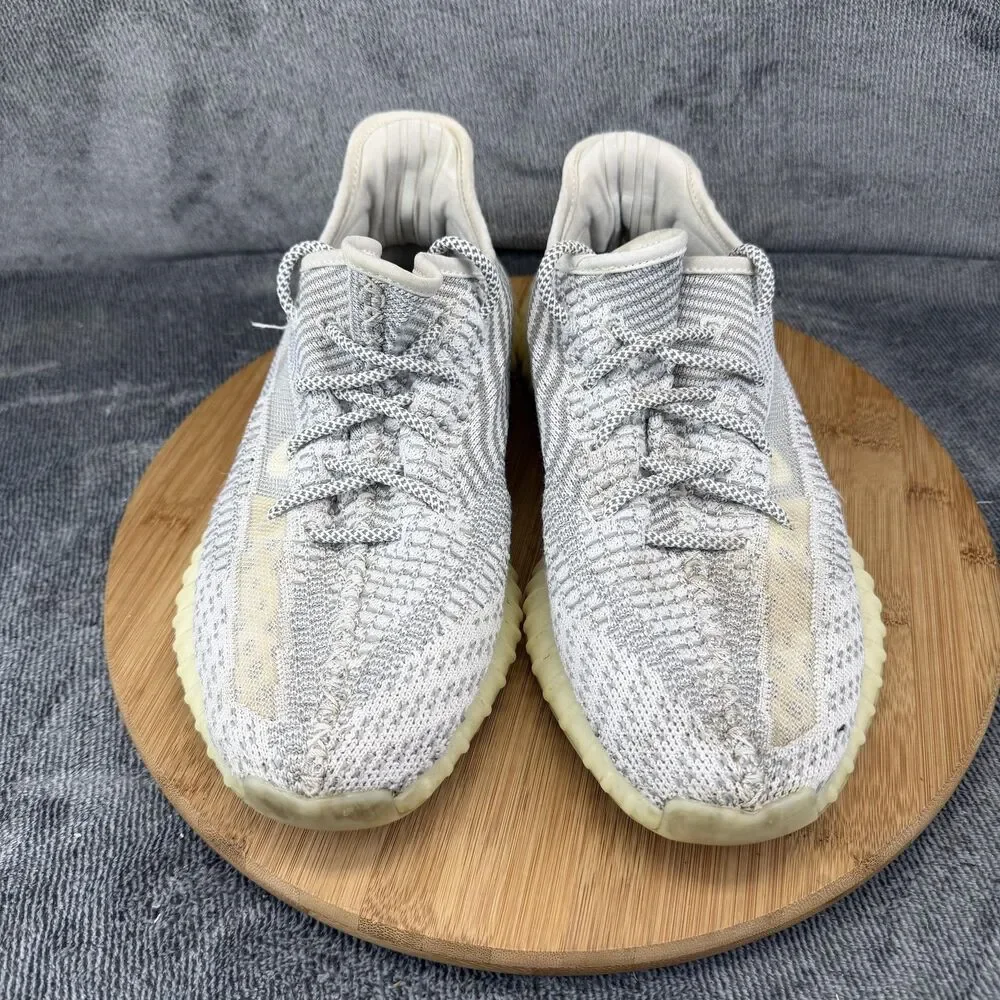 Adidas Yeezy Boost 350 V2 Shoes Mens Size 8.5 Gray Knit Sneakers Static EF2905